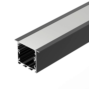 Профиль LINIA49-F-S-2000 BLACK L2000 алюм. Arlight 041873
