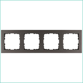 Рамка 4-м G-Classic мокко Jasmart G1004Z