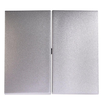 Панель лицевая Valena для 2-кл. выключателя алюм. IEK 770252