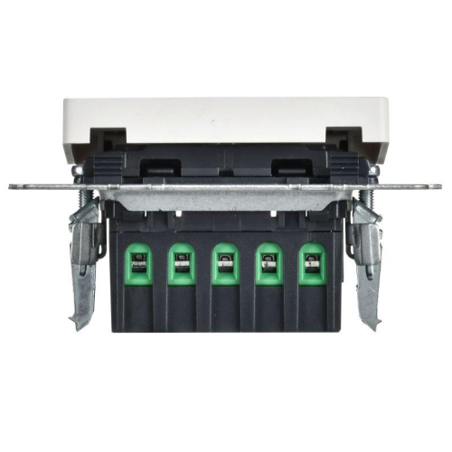 Кнопка звонка BRITE ВС10-1-9-БрАБ 10А для отелей с индикацией механизм арктич. бел. IEK BR-V14-2-10-K91