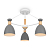 Светильник Delia 60Вт E27х3 IP20 потолочн. Freya FR5033CL-03W