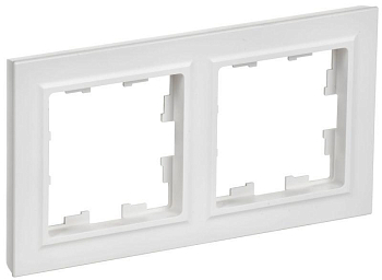 Рамка 2-м BRITE РУ-2-БрАБ арктич. бел. IEK BR-M22-K91