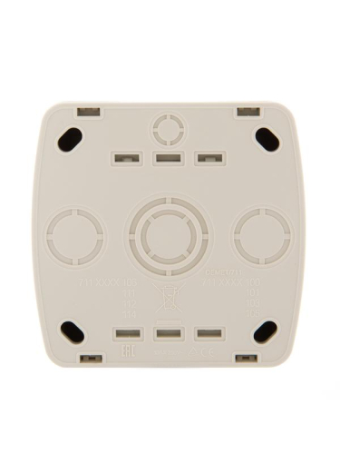 Выключатель 1-кл. ОП Demet 10А IP20 крем. LEZARD 711-0300-100