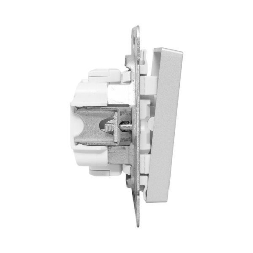 Выключатель кнопочный 1-кл. СП Эпика механизм алюм. EKF UP1-SWA-13