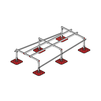 Конструкция опорная для установки оборудования TECHNORAPTOR FOOT 1200х2500 KM-TR-F-SSEI-1200-2500 КМ TR0015