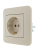 Розетка 1-м СП Karina с заземл. защ. шторки керамика механизм крем. LEZARD 707-0388-124 Розетка 1-м СП Karina с заземл. защ. шторки керамика механизм крем. LEZARD 707-0388-124