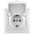 Розетка 1-м СП Plano 1-209-01 16А IP44 250В 2P+E Schuko с заземл. защ. шторки с крышкой бел. Intro Б0048033 Розетка 1-м СП Plano 1-209-01 16А IP44 250В 2P+E Schuko с заземл. защ. шторки с крышкой бел. Intro Б0048033