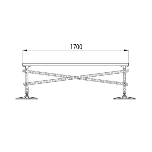 Конструкция опорная для установки оборудования TECHNORAPTOR FOOT 1200х1700 KM-TR-F-SSEI-1200-1700 КМ TR0012