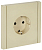 Розетка СП FORTE&PIANO FP415 16А с заземл. защ. шторки винт. крепл. ваниль IEK FP-R14-16-K10