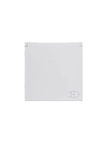 Механизм розетки 1-м СП 2мод. Zenit 16А IP21 250В с заземл. Schuko защ. шторки с крышкой альп. бел. ABB 2CLA228810N1101