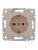 Розетка 1-м СП Karina с заземл. защ. шторки керамика механизм крем. LEZARD 707-0388-124 Розетка 1-м СП Karina с заземл. защ. шторки керамика механизм крем. LEZARD 707-0388-124