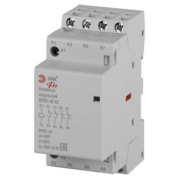 Контактор модульный КМ25-04 АС PRO NO-902-330 ЭРА Б0062286