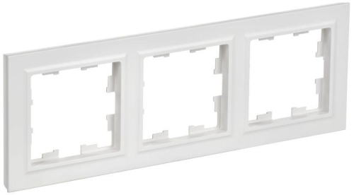 Рамка 3-м BRITE РУ-3-БрАБ арктич. бел. IEK BR-M32-K91