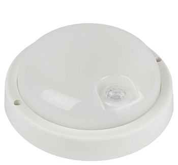 Светильник светодиодный SPB-201-3-65K-008 8Вт 6500К IP65 760лм ЖКХ с ИК датчиком движения бел. Эра Б0062529