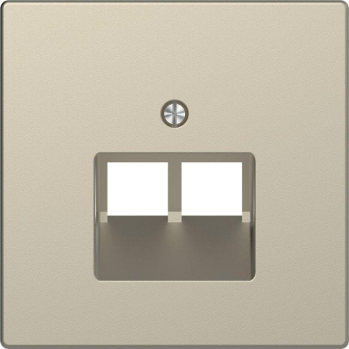 Накладка центральная Merten D-Life для розетки 2-м RJ45 SD сахара SchE MTN4522-6033
