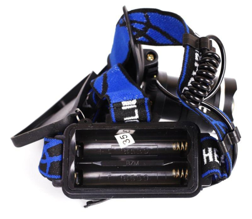 Фонарь аккумуляторный налобный LED5337 3.7В 1LED 5Вт фокус 2 ак. 3 режима USB бокс черн. Ultraflash 15016