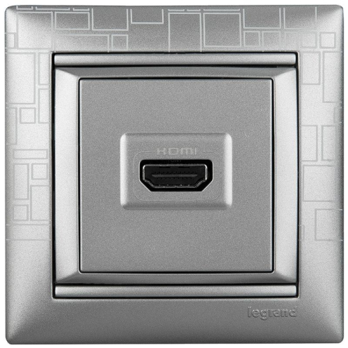 Рамка 1-м Valena алюм. модерн Leg 770341