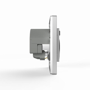 Розетка 1-м СП Pixel с заземл. с 2-мя заряд. устр. USB тип A+C IP20 механизм алюм. TOKOV ELECTRIC TKE-PX-R1U2AC-C03