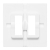 Пластина переходная для 1-кл./2-кл. выключателя IP44 Эпика бел. EKF UP1-SWW-44