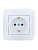 Розетка 1-м СП ASTI 16А IP20 с заземл. защ. шторки термопласт в сборе бел. LEZARD 7081-0202-124B