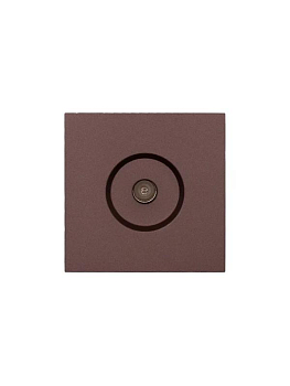 Розетка ТВ проходная СП ZIMA IP20 шоколад LEZARD 704-7388-129