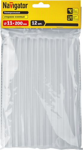 Стержень клеевой NEM-Ks01-11-200-H12 11ммх200мм (уп.12шт) Navigator 93246