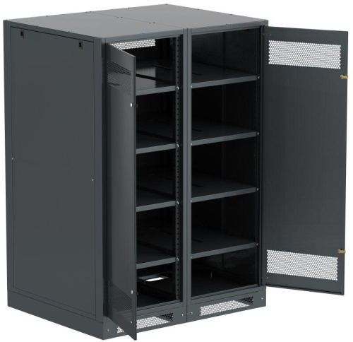 Шкаф LINEA B (пустой) 1700х1200мм дверь двустворч. метал. черн. ITK LB05-17H29-2M