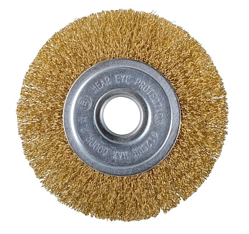 Щетка для УШМ плоская латунированная 125мм Вихрь 73/1/3/45