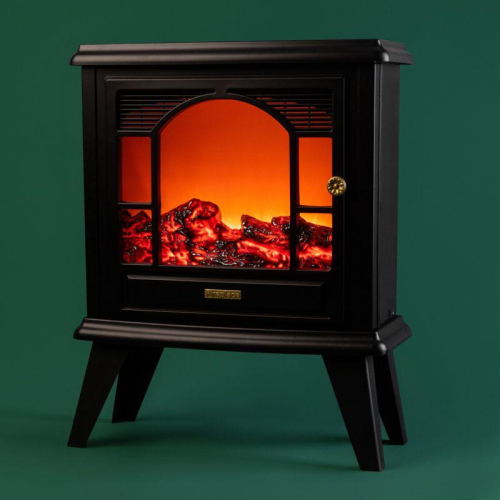 Камин светодиодный "Гранд Шале" с эффектом живого огня 45х18х56см работает от батареек 3хС (в комплект не входят) или от USB (в комплекте) черн. Neon-Night 511-024