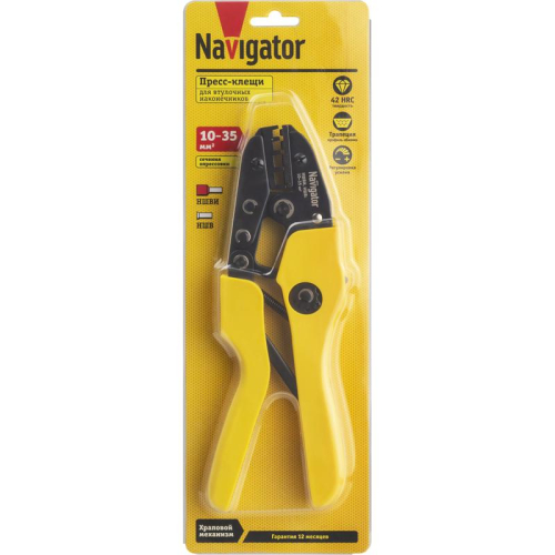 Пресс-клещи 80 381 NHT-Pkv01-M-35 для втулочных 35кв.мм Navigator 80381