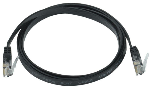 Патч-корд кат.6 UTP плоский 3м черн. ITK PC09-C06U-3M-FL