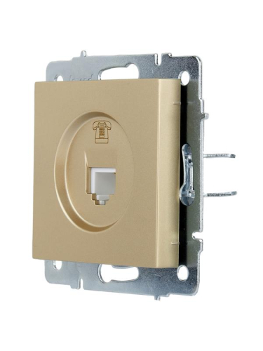 Розетка телефонная VESNA евро зол. LEZARD 742-3688-137