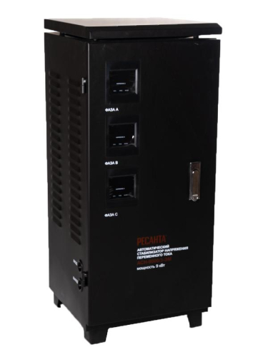 Стабилизатор напряжения АСН-9000/3 3ф 9кВт IP20 электромех. Ресанта 63/4/4