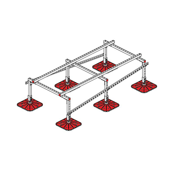 Конструкция опорная для установки оборудования TECHNORAPTOR FOOT 1000х2000 тип 2 KM-TR-F-SSEI-1000-2000-2 КМ TR0005