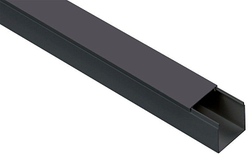 Кабель-канал 40х40 L2000 пластик ЭЛЕКОР черн. IEK EL-KK10-040-040-1-K02