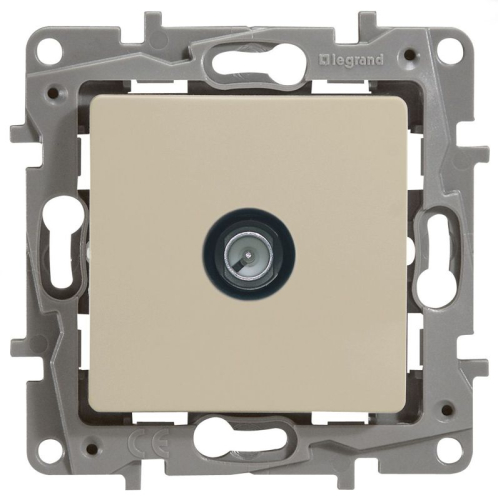 Розетка телевизионная проходная TV СП Etika 14дБ 5-862МГц механизм сл. кость IEK 672363