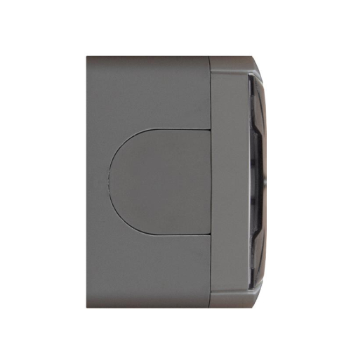 Розетка 1-м ОП Клио 16А IP54 с заземл. с прозр. крышкой сер. UNIVersal К2229-Gr