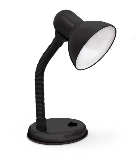 Светильник настольный СНО 22Ч 60Вт E27 230В под лампу на основании с подвесом черн. IN HOME 4690612046877