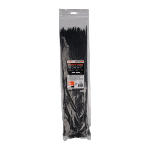 Хомут кабельный PCT 4.8х400-100BL 4.8х400 PA6.6 черн.(уп.100шт) JazzWay 5054691