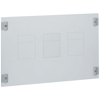 Панель лицевая метал. 24мод. H400 с замком 1/4 об. XL3 800 Leg 020820