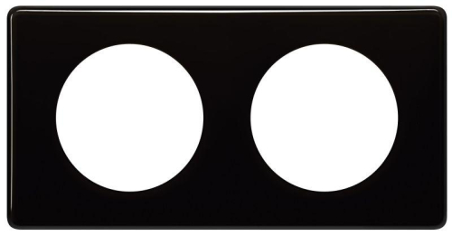 Рамка 2-м Celiane черн. глянец Leg 066682