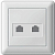 Розетка компьютерная 2-м СП W59 бел. SchE RSI-251KK5E-18 (РСИ-251КК5Е-18)