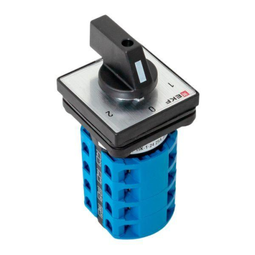 Переключатель кулачковый ПК-1-24 4п 25А "1-0-2" IP65 EKF pk-1-24-25-65