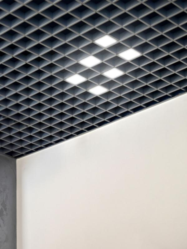 Светильник светодиодный PPL 089/G OPAL 42Вт 6500К IP40 6х(89х89х40мм) GREY ДВО/ДПО домино в потолок Грильято (комплект 6шт) Pro JazzWay 5060173