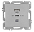 Розетка LAVIN/KAREN USB + TYPE-C механизм сер. ARVIA 50 03 2000 304