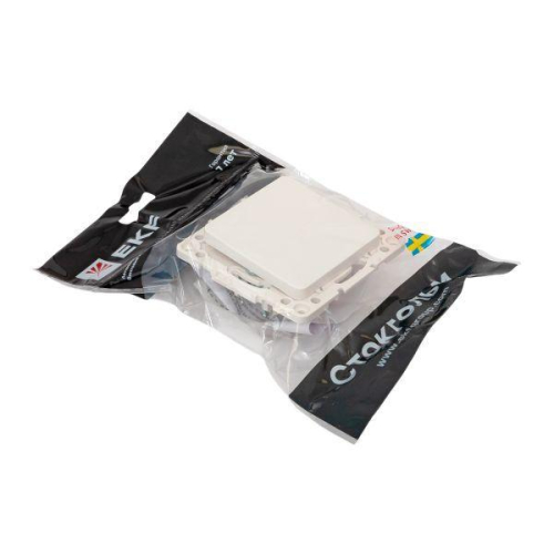 Кнопка нажимная СП Стокгольм 10А механизм бел. EKF EYV10-221-10