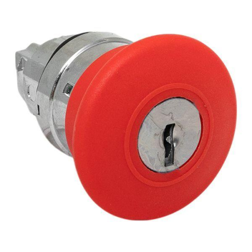 Механизм кнопки исполнительный XB4 "Грибок" красн. поворотный с фиксацией с замком IP65 EKF XB4BA1F-R-65