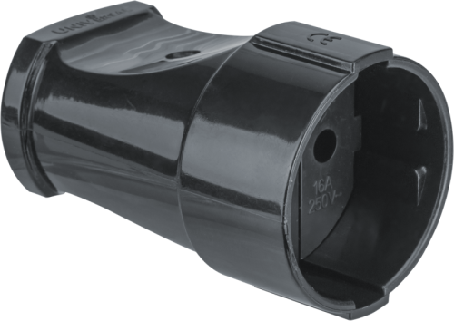 Розетка 61 717 NCA-SK01-10A-X-BL переносная без заземл. черн. Navigator 61717