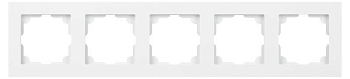 Рамка для розеток и выключателей Intro Accent 6-505-01 на 5 постов СУ бел. Intro Б0063775
