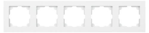 Рамка для розеток и выключателей Intro Accent 6-505-01 на 5 постов СУ бел. Intro Б0063775